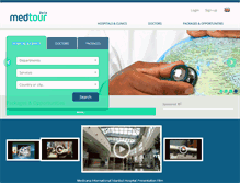 Tablet Screenshot of medtour.com